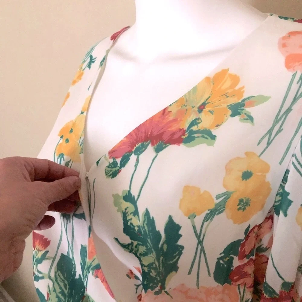 Leith flutter sleeve high low dress - Picture 7 of 15